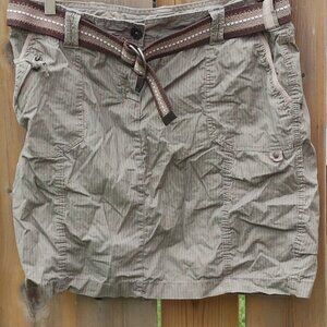 ATTRACTIVE Pin Stripe Woman's CARGO SKIRT Size 12 Dalia Collection